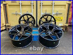 19 Aluwerks Xt2 Black Wheels 5x114.3 Vauxhall Vivaro Renault Trafic Load Rated