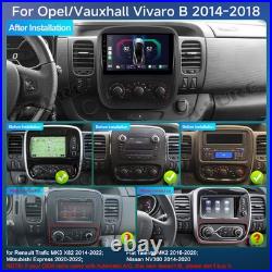 2+32G Android14 CarPlay Stereo Sat Nav For Vauxhall Vivaro B Renault Traffic MK3