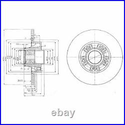 2X BRAKE DISC FOR RENAULT TRAFIC/II/Bus/Van/Platform/Chassis/Rodeo OPEL 4cyl