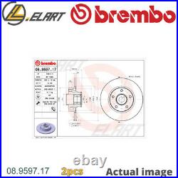 2x Brake Disc For Nissan Opel Vauxhall Renault Primastar Box X83 F9q 762 Brembo