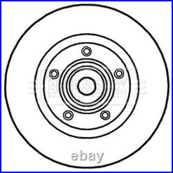 2x Brake Discs Pair Solid For Vauxhall Vivaro 2.0 CDTi Rear 4411910 4413736