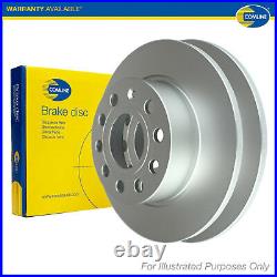 2x Brake Discs Pair Solid For Vauxhall Vivaro B 1.6 CDTI Comline Rear 4422288