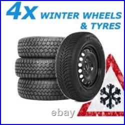 4 steel wheels & 205/65R16C budget winter tyres fits Renault Traffic (2001-2014)