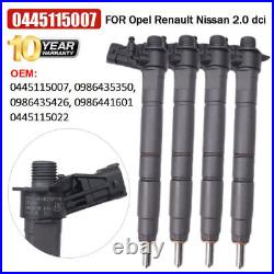 4X Fuel Injector For Vauxhall Vivaro Renault Nissan Primastar 0445115007 4X Fuel Injector For Vauxhall Vivaro Renault Nissan Primastar 0445115007