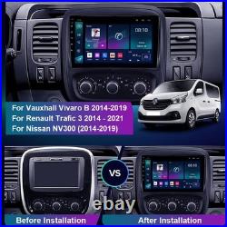 64GB Android 14 DAB+ Carplay Car Stereo GPS For Vauxhall Vivaro B Renault Trafic