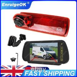 7'' Monitor Rear Brake Light Reversing Camera for Vauxhall Vivaro Renault Trafic