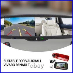 7'' Monitor Rear Brake Light Reversing Camera for Vauxhall Vivaro Renault Trafic
