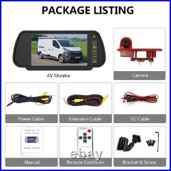 7'' Monitor Rear Brake Light Reversing Camera for Vauxhall Vivaro Renault Trafic