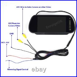 7'' Monitor Rear Brake Light Reversing Camera for Vauxhall Vivaro Renault Trafic