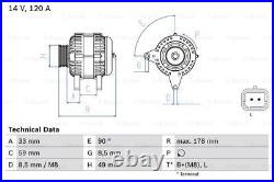 Alternator Bosch 0 986 045 241 For, Mitsubishi, Nissan, Opel, Renault, Vauxhall, Volv