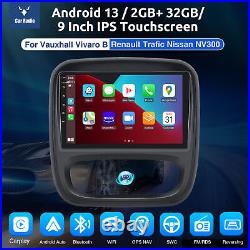 Android 13 DAB+ Carplay Stereo GPS For Vauxhall Vivaro B Renault Trafic 3 14-19