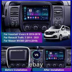 Android 13 DAB+ Carplay Stereo GPS For Vauxhall Vivaro B Renault Trafic 3 14-19