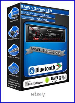 BMW 5 Series E39 car radio Pioneer MVH-S320BT stereo Bluetooth Handsfree USB AUX