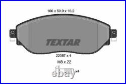 Brake Pads Set Braking Pad Front Textar 2208701 A New Oe Replacement