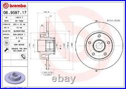 Brembo Rear Brake Disc Fits Vauxhall Vivaro 2001-2014 Renault Trafic 2001