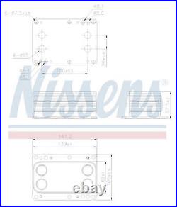 Engine Oil Cooler Nrf 31339 P For Vauxhall Vivaro 2.0 Cdti 2l 66kw, 84kw