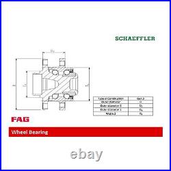 FAG Wheel Bearing Kit 713 6451 90 FOR Vivaro Trafic NV300 Espace Genuine Top Ger
