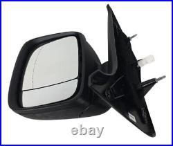 Fits Renault Trafic Door Mirror Manual Black Short Arm Nearside LH 2014-2019