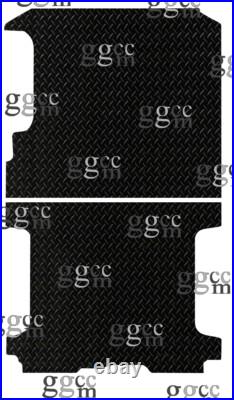 Fits Renault Trafic / Vauxhall Vivaro Van (lwb) 2014-2019 Black Rubber Rear Mat