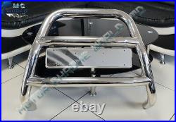Fits Vauxhall Vivaro R. Trafic Bull Bar Chrome Spotlight Nudge A-bar 2001-2014