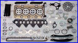 For Renault Nissan Vauxhall 1.6 R9m Timing Chain Kit + Head Gasket + Head Bolts