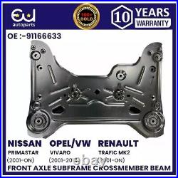 Front Subframe Crossmember For Renault Trafic Vauxhall Vivaro Nissan Primastar Front Subframe Crossmember For Renault Trafic Vauxhall Vivaro Nissan Primastar