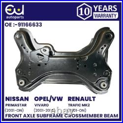Front Subframe Crossmember For Renault Trafic Vauxhall Vivaro Nissan Primastar Front Subframe Crossmember For Renault Trafic Vauxhall Vivaro Nissan Primastar