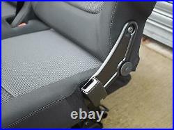 Genuine Folding OEM Black Triple Bench Seat from Renault Trafic Vauxhall Vivaro