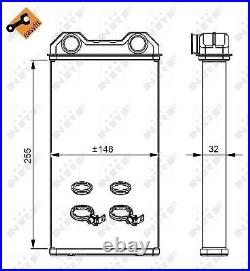 Genuine NRF Heater for Vauxhall Vivaro ECOTEC F4R820 2.0 Litre (08/2006-07/2014)