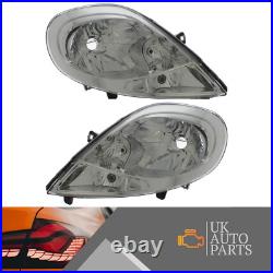 Headlamps Vauxhall Vivaro Van 2006-2015 Chrome Headlights 1 Pair Left & Right