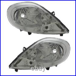 Headlamps Vauxhall Vivaro Van 2006-2015 Chrome Headlights 1 Pair Left & Right