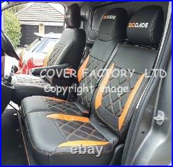 In Stock Van Seat Covers Vauxhall Vivaro Renault Trafic 2015+ Orange Bentley A29