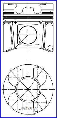 Kolbenschmidt Pistons with Rings and Bolts for Nissan Opel Renault 2.5 9112199