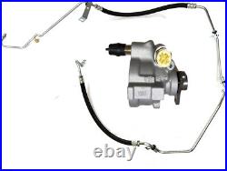 Power Steering Pump + High Pressure Pipe (Aircon Models) CPO Fits Renault Nissan