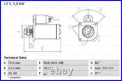 Premier Starter Motor Fits Vauxhall Renault Nissan Opel + Other Models #1