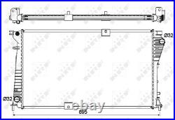 Radiator fits OPEL VIVARO A 2.5D 06 to 14 G9U630 NRF 4416965 93857125 Quality