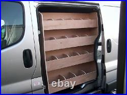 Renault Trafic / Vauxhall Vivaro Side Door Plywood Van Racking Storage Shelving