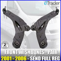 Vauxhall Vivaro Renault Trafic 01-06 Lower Wishbone Suspension Arms & Drop Links