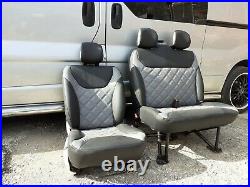 Vauxhall Vivaro Renault Trafic Front Seats fully re upholstered