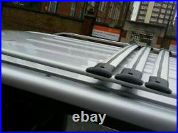 Vauxhall Vivaro Renault Trafic Grey Swb Roof Bar Rail+3x Cross Bars 2015-onwards