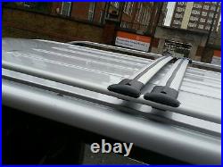 Vauxhall Vivaro Renault Trafic Grey Swb Roof Bar Rail+cross Bars 2015-onwards
