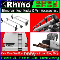 Vauxhall Vivaro & Renault Trafic Roof Rack Rhino Bars x4 With Roller 2014-2021