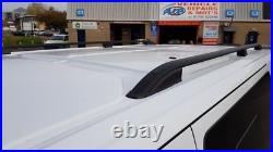 Vauxhall Vivaro Renault Trafic Short Wheel Black Roof Rail Bars Racks 2015onward Vauxhall Vivaro Renault Trafic Short Wheel Black Roof Rail Bars Racks 2015onward