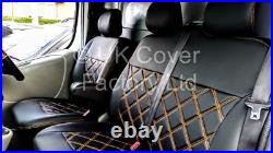 Vauxhall Vivaro Renault Trafic Van Seat Covers Orange A19