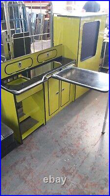 Yellow Camper van kitchen Renault Trafic Vauxhall Vivaro Nissan Primastar SWB